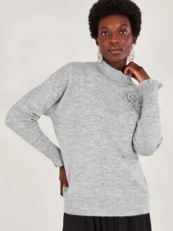 Monsoon Char Corsage Jumper