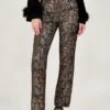Monsoon Joni Jacquard Trousers -Modish Muse VO5V7 SQ1 0000000004 BLACK MDf