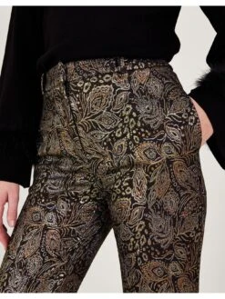 Monsoon Joni Jacquard Trousers 11 Monsoon Joni Jacquard Trousers -Modish Muse VO5V7 SQ5 0000000004 BLACK MDd1