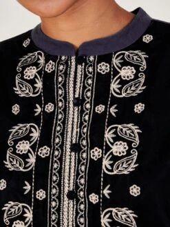 Monsoon Payton Embroidered Bib Dress -Modish Muse VO5VU SQ5 0000000048 NAVY MDd1