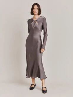 Ghost Freya Dress -Grey
