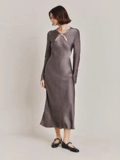 Ghost Freya Dress -Grey -Modish Muse VOWYC SQ3 0000000005 GREY MDo