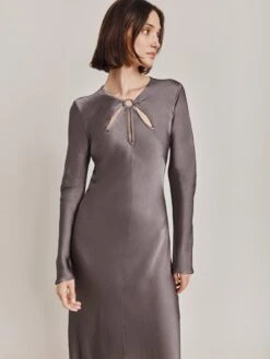 Ghost Freya Dress -Grey -Modish Muse VOWYC SQ4 0000000005 GREY MDd