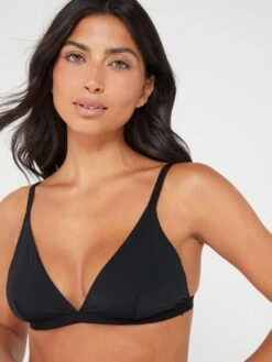 Brave Soul Ladies 3 Pack Triangle Bralettes - Black -Modish Muse VOYL1 SQ5 0000000004 BLACK MDd