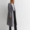 New Look Grey Formal Longline Coat -Modish Muse VP28S SQ1 0000000005 GREY MDf