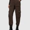 AllSaints Frieda Tencel Trousers - Warm Cacao Brown -Modish Muse VPAUD SQ1 0000000143 BROWN MDf