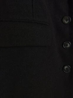 River Island Slim Collar Coat - Black -Modish Muse VPGGU SQ5 0000000004 BLACK MDd1