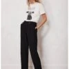 Mint Velvet Belted Slouchy Peg Trouser -Modish Muse VPOMP SQ1 0000000004 BLACK MDf