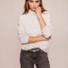 Mint Velvet Grey Ruched Sleeve Jumper -Modish Muse VPOMS SQ1 0000000005 GREY MDf