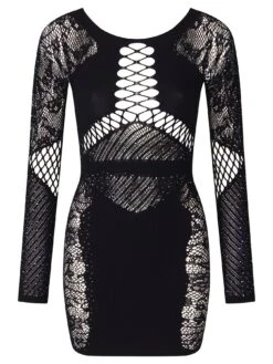 Ann Summers Paisley Dress Black -Modish Muse VQ8MQ SQ5 0000000004 BLACK MDd1