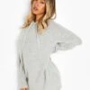 Boohoo Soft Knit Hoodie Co-ord Set - Grey -Modish Muse VQ8OK SQ1 0000000005 GREY MDf