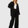Boohoo Crepe Wide Leg Trousers - Black -Modish Muse VQGY0 SQ1 0000000004 BLACK MDf