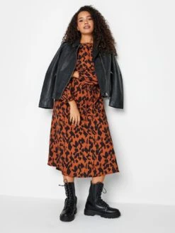 M&Co Animal Smock Dress -Modish Muse VQGZ3 SQ3 0000000143 BROWN MDo