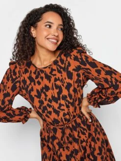 M&Co Animal Smock Dress -Modish Muse VQGZ3 SQ4 0000000143 BROWN MDd