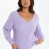 Quiz Lilac Fluffy Jumper 2 Quiz Lilac Fluffy Jumper -Modish Muse VQSSU SQ1 0000001367 LIGHT PURPLE MDf