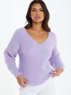 Quiz Lilac Fluffy Jumper