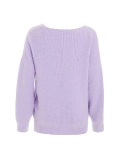 Quiz Lilac Fluffy Jumper -Modish Muse VQSSU SQ5 0000001367 LIGHT PURPLE MDd1