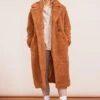 UGG Ugg Gertrude Long Teddy Coat - Chestnut -Modish Muse VR5DI SQ1 0000000143 BROWN MDf