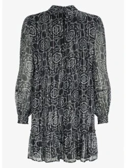 Mint Velvet Bianca Geo Print Mini Dress -Modish Muse VR6CM SQ6 0000000048 NAVY MDd2