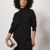 Mint Velvet Black Chunky Cable Tunic -Modish Muse VR6EL SQ1 0000000004 BLACK MDf