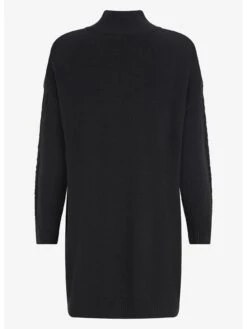 Mint Velvet Black Chunky Cable Tunic -Modish Muse VR6EL SQ6 0000000004 BLACK MDd2