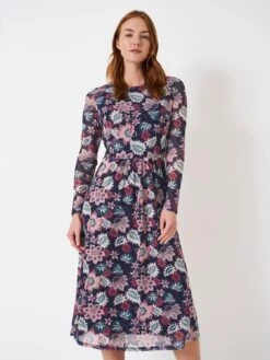Crew Clothing Alma Jersey Midi Dress - Multi