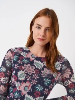 Crew Clothing Alma Jersey Midi Dress - Multi -Modish Muse VRM2M SQ5 0000000029 MULTI MDd1