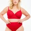 Oola Lace & Logo Non Padded Underwired Bra -Modish Muse VRPJF SQ1 0000000017 RED MDf