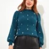 Joe Browns Joe Browns Exquisite Embellished Jumper - Teal -Modish Muse VRQ4S SQ1 0000000020 BLUE MDf