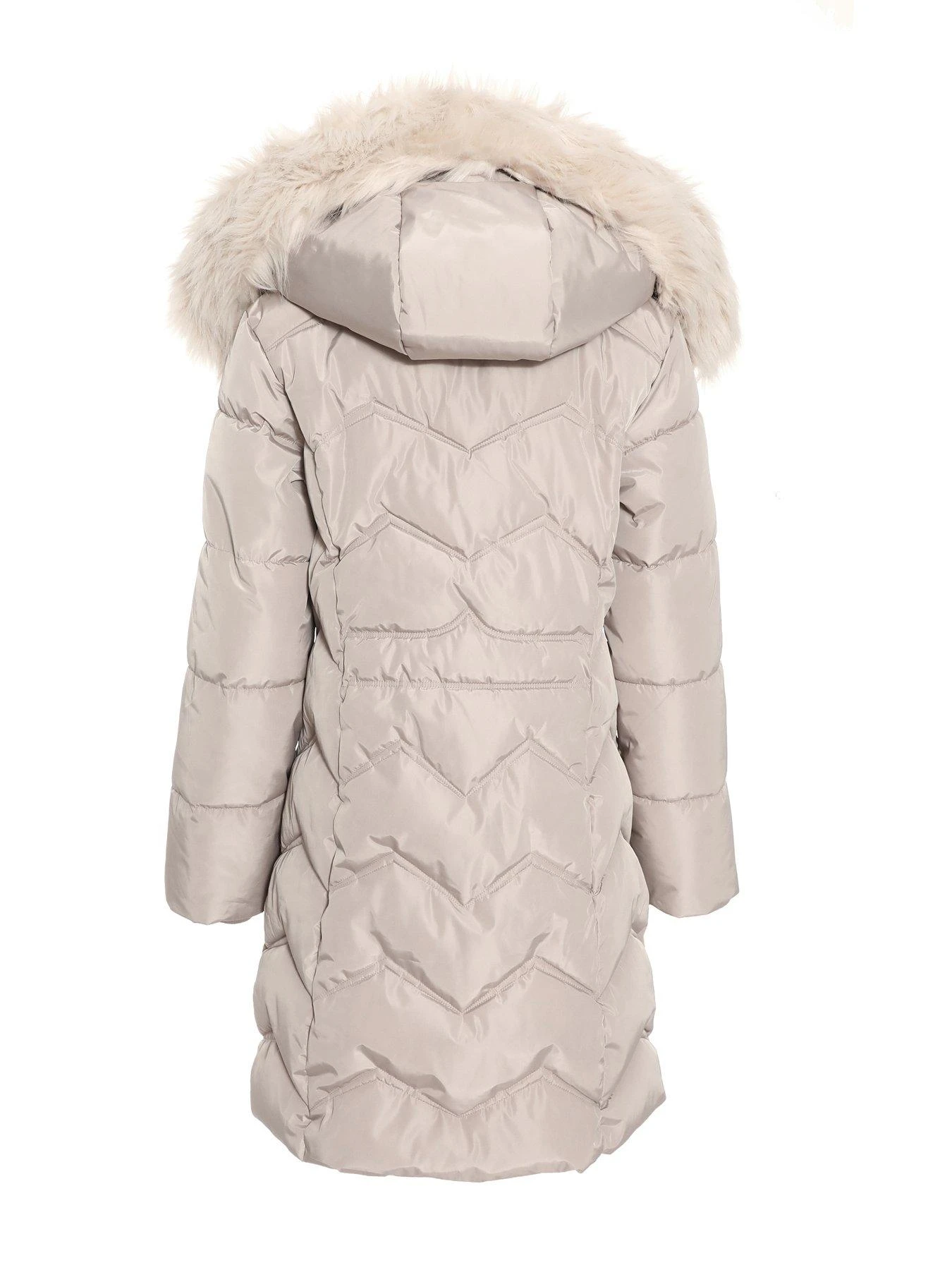 Quiz Stone Padded Faux Fur Hood Parka 7 Quiz Stone Padded Faux Fur Hood Parka - Image 5