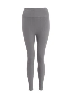 Quiz Grey Knit Ribbed Leggings -Modish Muse VSIZA SQ4 0000000005 GREY MDd