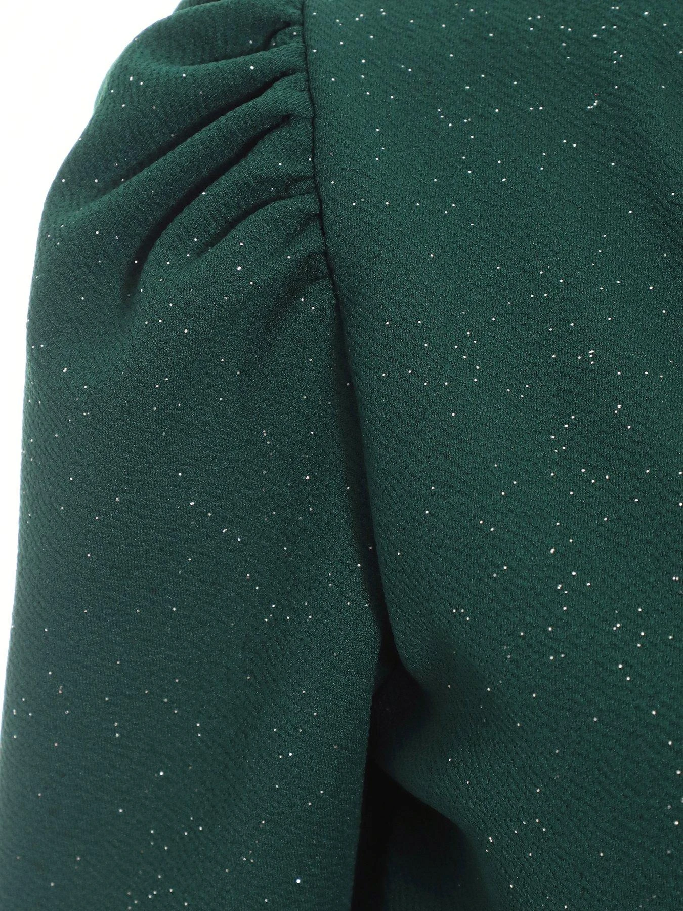 Quiz Bottle Green Glitter Dip Hem Midi Dress 8 Quiz Bottle Green Glitter Dip Hem Midi Dress - Image 6