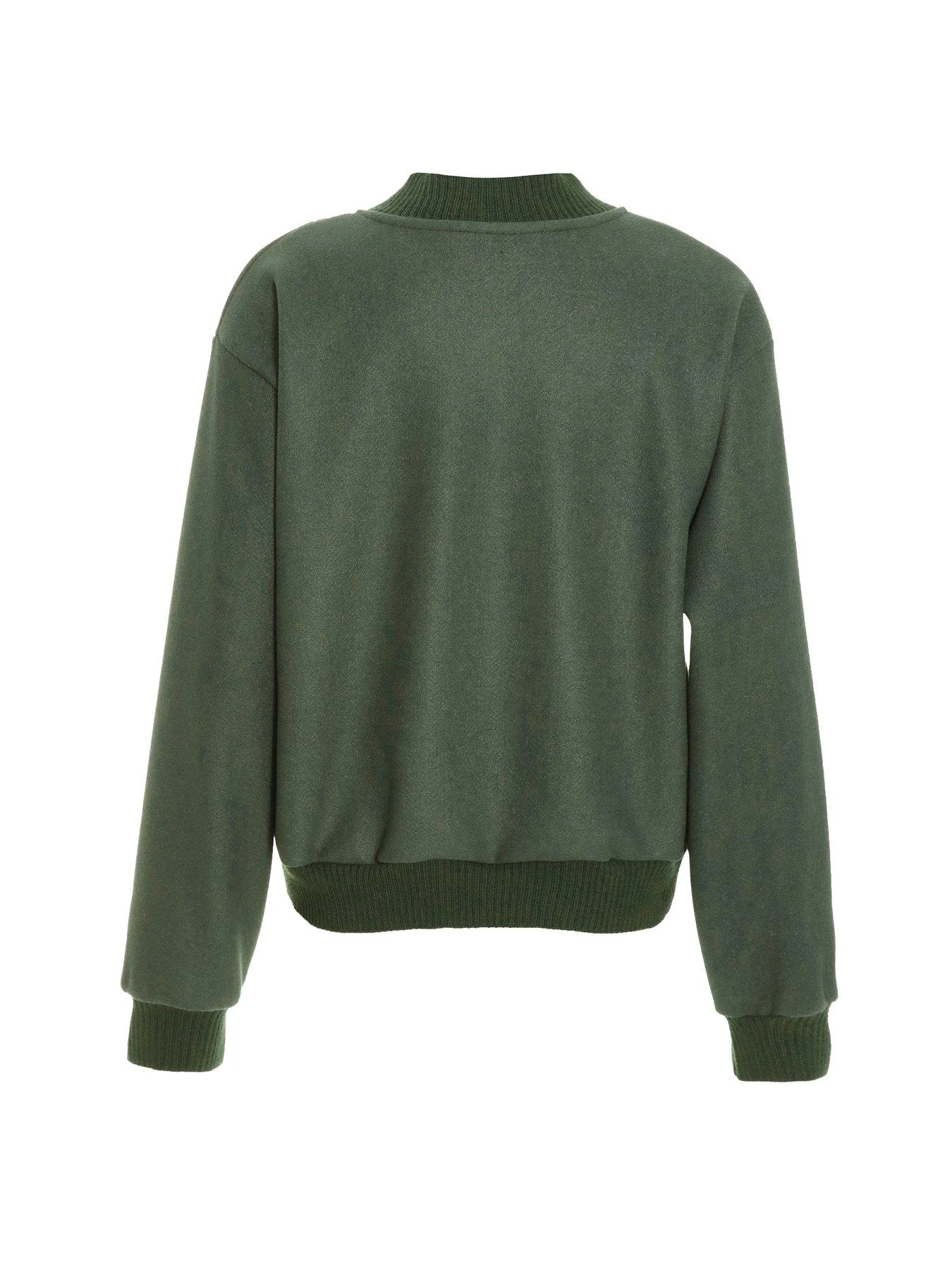 Quiz Khaki Bomber Jacket 7 Quiz Khaki Bomber Jacket - Image 5